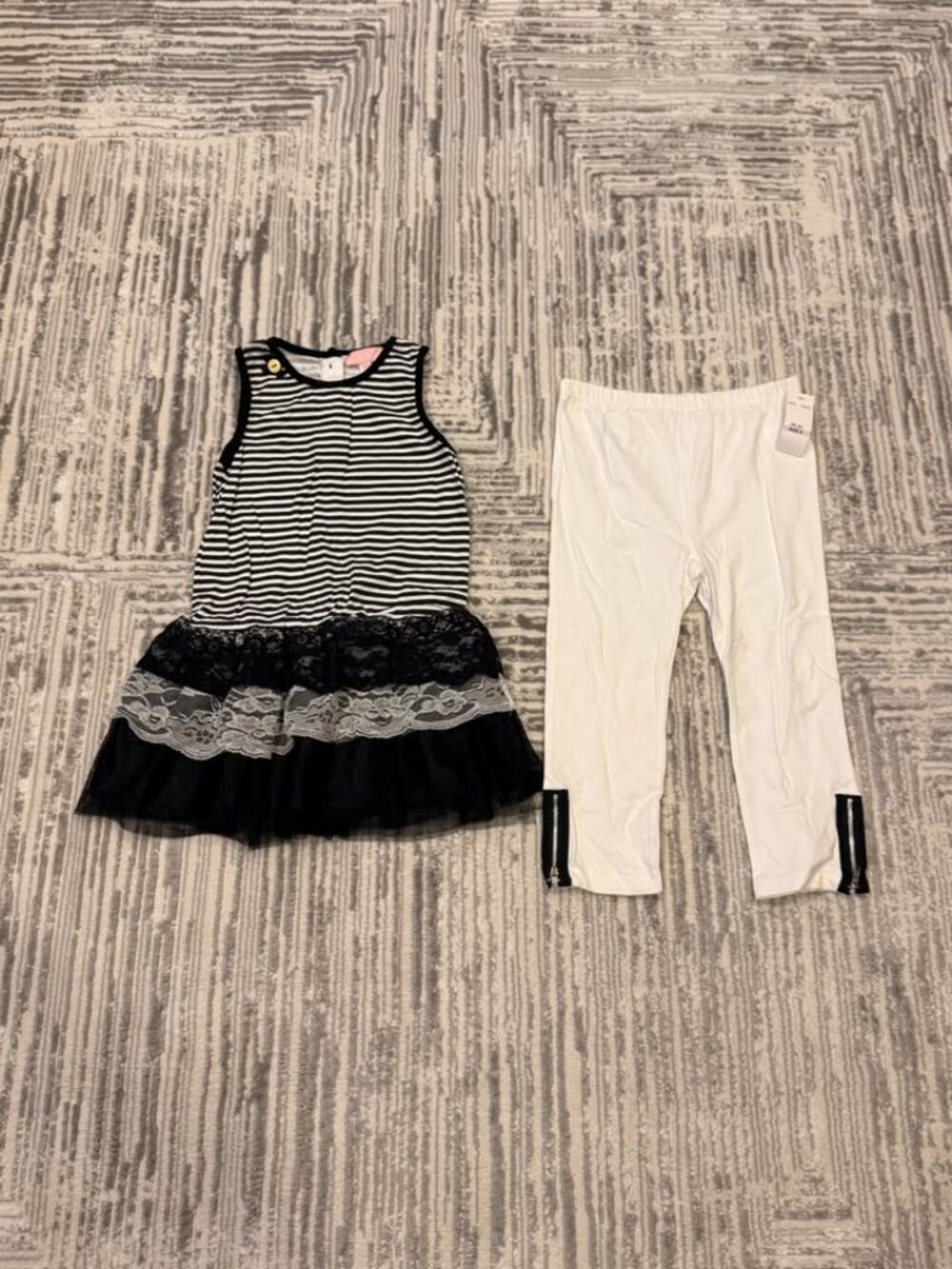 NEW Kids Headquarters girl's size 6 2pc Boutique dress/pants set